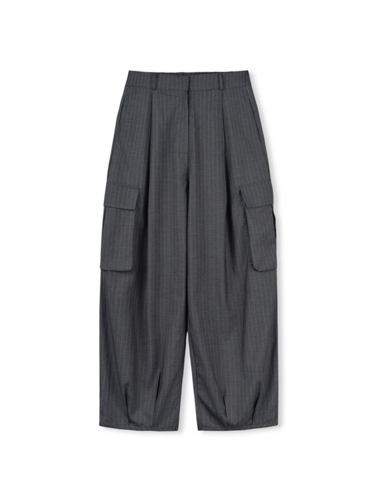 Naseohabi Light Cargo Slacks_Black