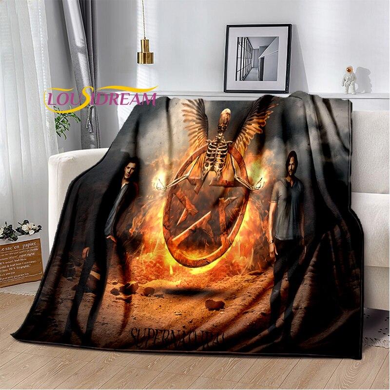 

Drama Supernatural Characters Blanket Couch Quilt Cover Travel super natural Throw Blanket Flannel Blanket Bedspread 130x150cm