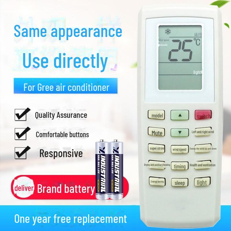 Universal Remote for Gree A/C: Compatible with YADOF, YAPOF3, YAPOF, YBOF2, Y50 Models