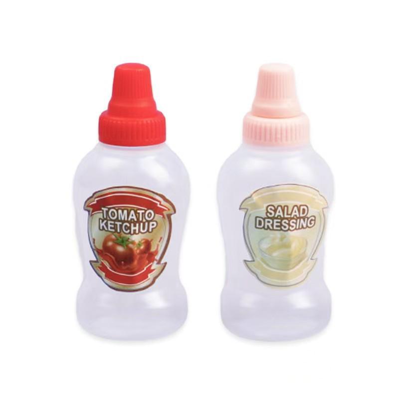 Portable Mini Squeeze Bottle for Tomato Salad Dressing and Honey Dispenser