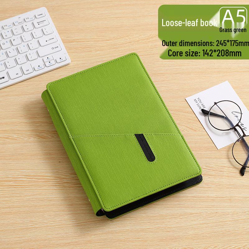 A5 Custom Loose-leaf Notebook with Logo - Business Meeting & Diary Gift Set A5