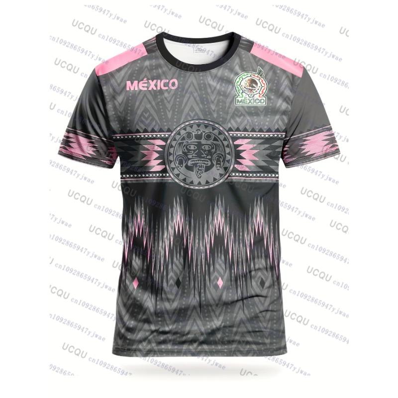Mexiko Spezielles Jugendfußballtrikot Herren Damen Lässig Sport Atmungsaktives Sportoberteil für Wettkampf Training Herbst Tägliches Tragen