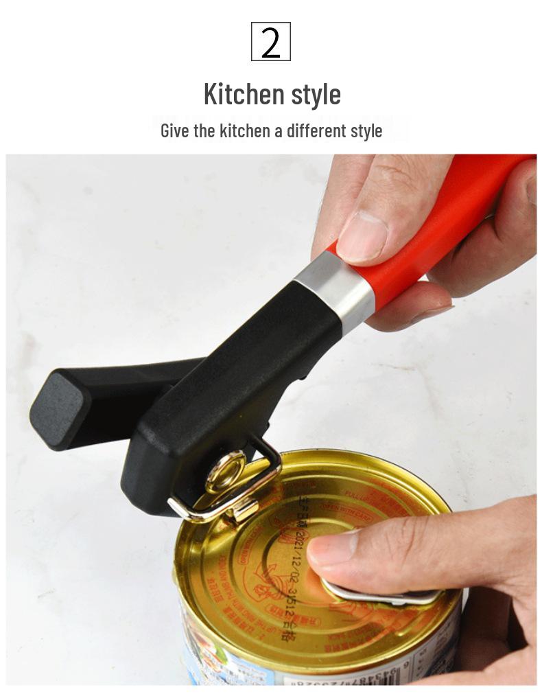 Stainless Steel Single Handle Can and Bottle Opener for Sardine and Evaporated Milk Lids.