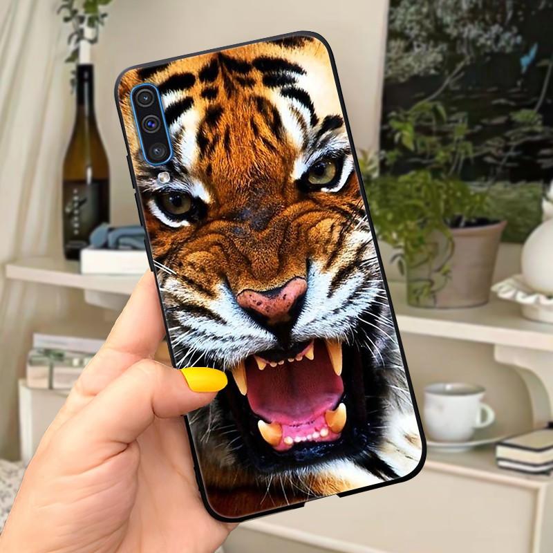 Phone Case For Samsung Galaxy A30s A50 Case Cute Silicone Black Back Covers on For Coque Samsung A50 s A50s A 30s Cover Bumper