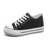 Spring new thick-soled inner height-increasing canvas shoes women's retro versatile classic little white shoes cloth shoes college style muffin shoes