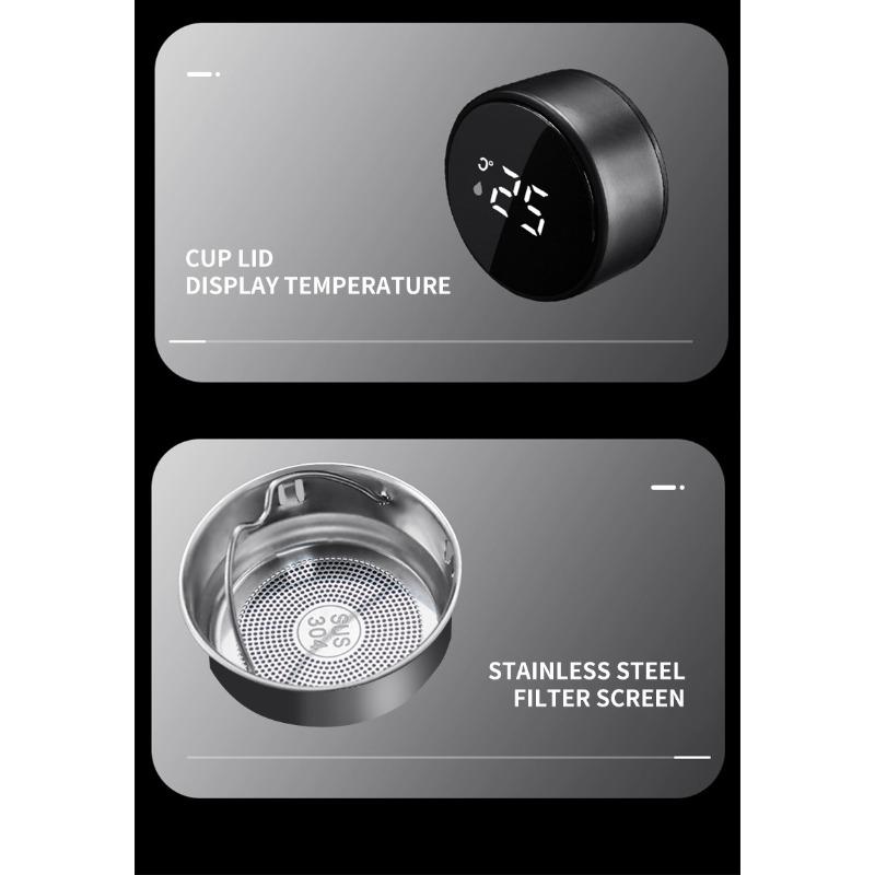 Smart termoflaska för bil med temperaturvisning Kaffekopp för Mazda 2 3 5 6 M5 Ms CX-4 CX-5 CX6 M3 M6 MX3 MX5 323 626 CX-3 5 8 9 MX-5 30 RX-8