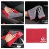 WDM2 2026 Hot Interior Stickers 1Pcs Suede Fleece Microfiber Towel Car Cleaning Rag Cloth For Lexus LS LC RZ IS350 ES300 GS350 CT200h