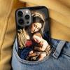 Virgin Maria Soft Phone Case for iPhone 17 Air 16e Pro max 15 Pro 13 14 Plus 11 12 MagSafe Magnetic Coque