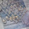 Jelly Nail Stickers Shiny Charming Butterfly Self Adhesive Nail Art Stickers Ribbon Butterfly Nails 3D Decorations Stickers DIY
