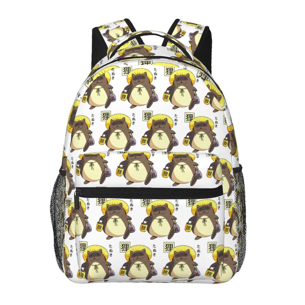 Tenuki Tanuki Backpack Student Boys Girls BookBag Children School Bag Laptop Shoulder Bags for Men Women