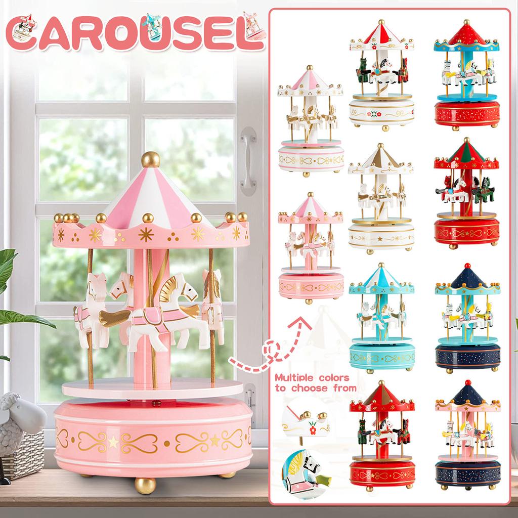 Europese Carrousel Muziekdoos, Muziekdoos, Muziekdoos, Kinder Verjaardagscadeau, Studentencadeau