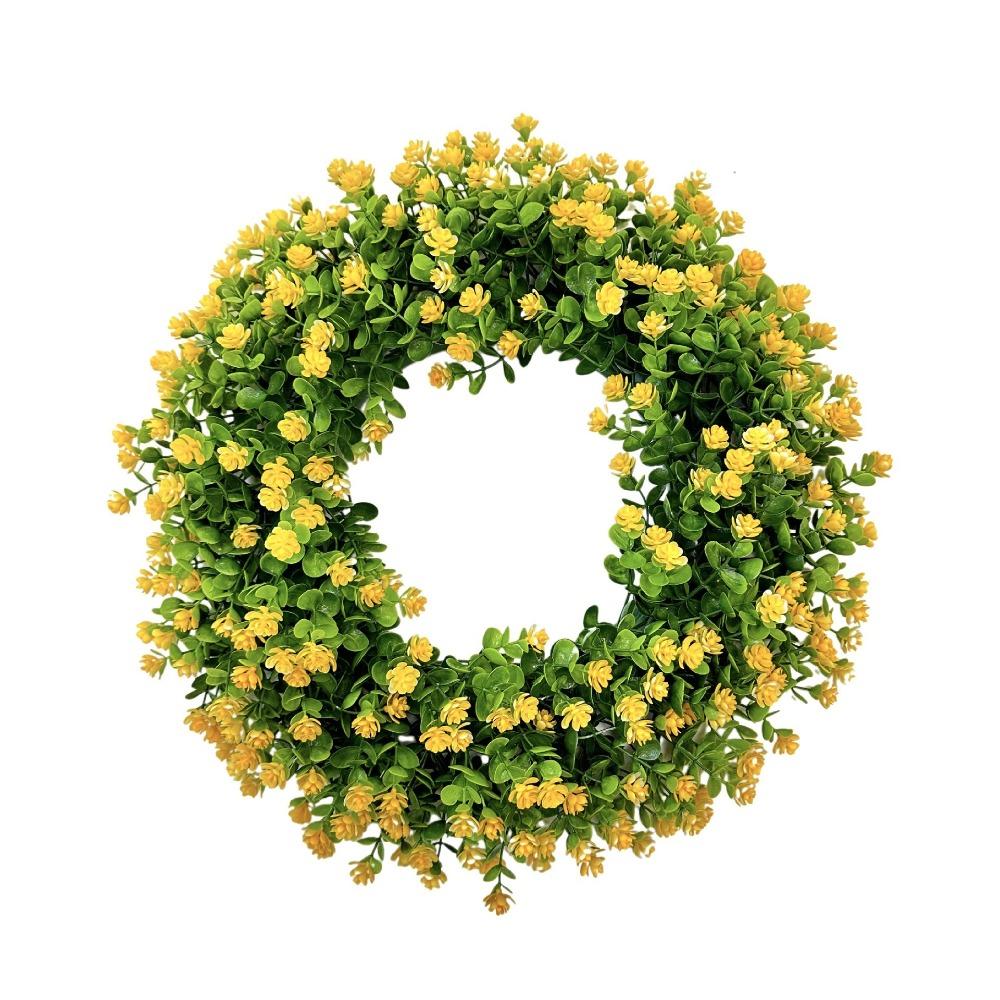 Eucalyptus Artificial Wreath 33cm Fake Flower New Simulation Flower Wreath  Wedding Decor