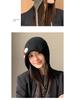 Japanese Style Ear Protection Tie Hat - Women's Windproof, Warm Slouchy Beanie with Floral Wrap for Autumn and Winter