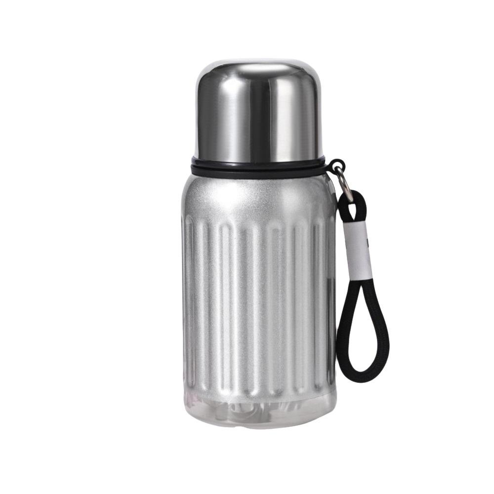 Keep Warm and Cold Mini Thermos Cup 450ml Coffee Tea Cup Fashionable Dual Drink Thermos  Daily Use