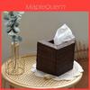 Scatola porta fazzoletti quadrata in rattan nordico con design moderno minimalista per la decorazione del soggiorno