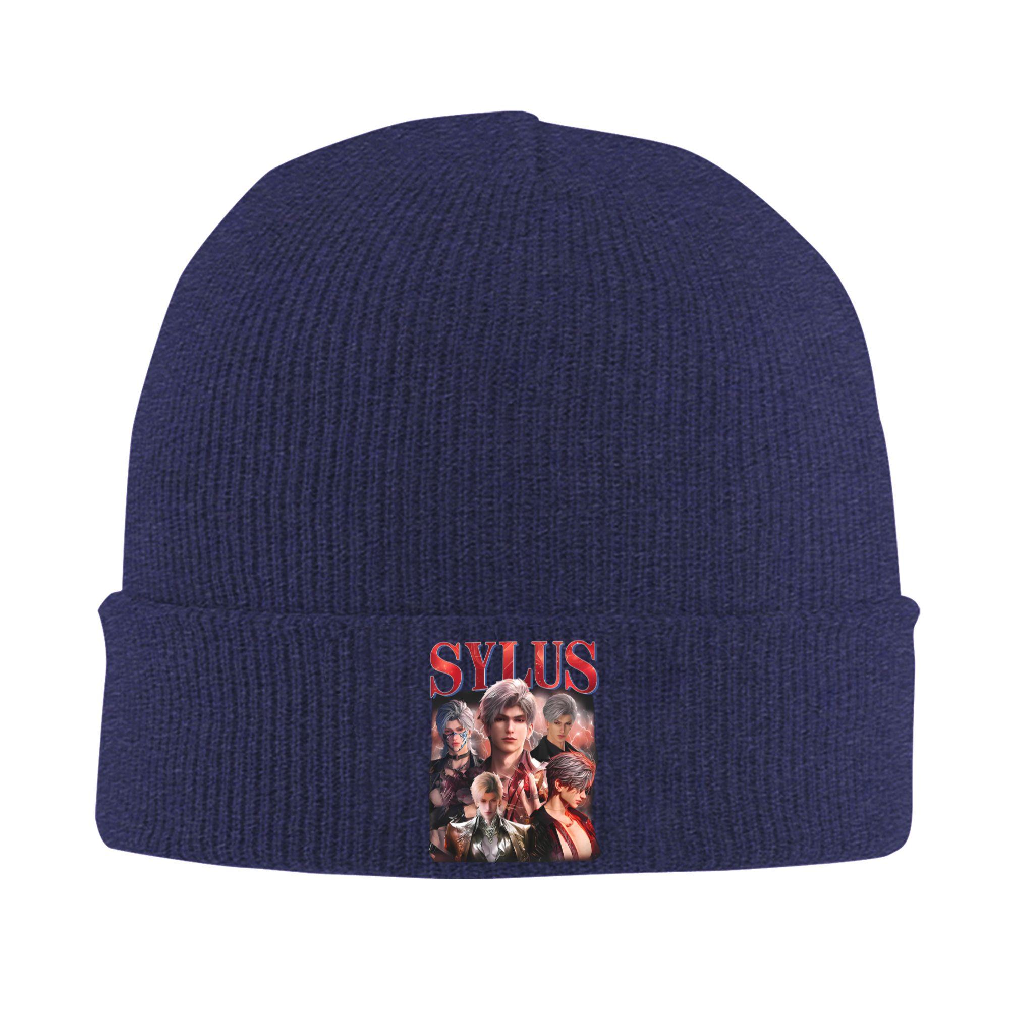 

Female Male Funny SYLUS Graphic Love and Deepspace Beanie Hats Knit Hat Autumn Winter Sport Caps Graphic Elastic Bonnet Hats One Size