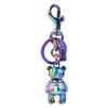 Colorful Street Dance Bear Keychain - Trendy Jewelry Accessory for Men & Women