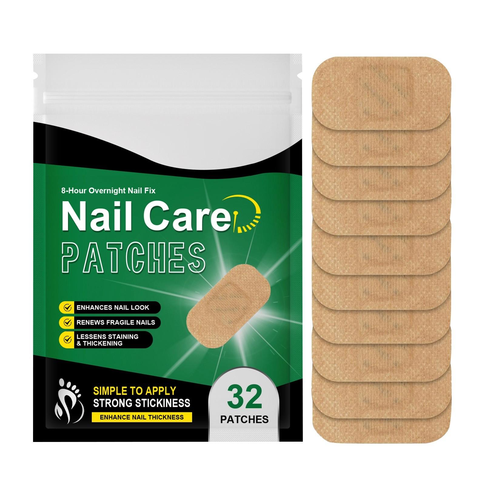 

Ногти на ногах Экстра Сила 32 штуки Ночные наклейки для ногтей на ногах для укрепления ногтей и уменьшения ломкости One Size белый