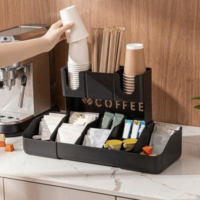 Plastic Retractable Paper Cup Holder Adjustable Large Capacity Disposable Paper Cup Holder Space Saving Cup Dispenser Bar