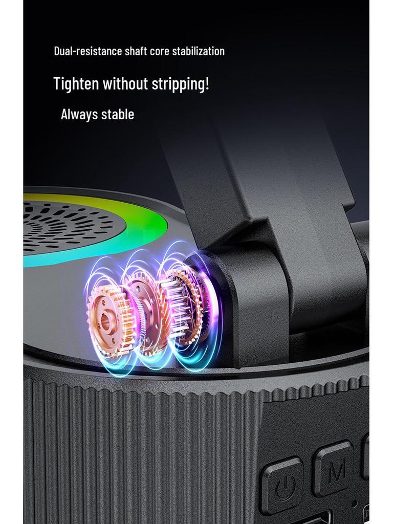 2025 Induction Phone Holder & Power Bank with Bluetooth Speaker & Desktop Sound System