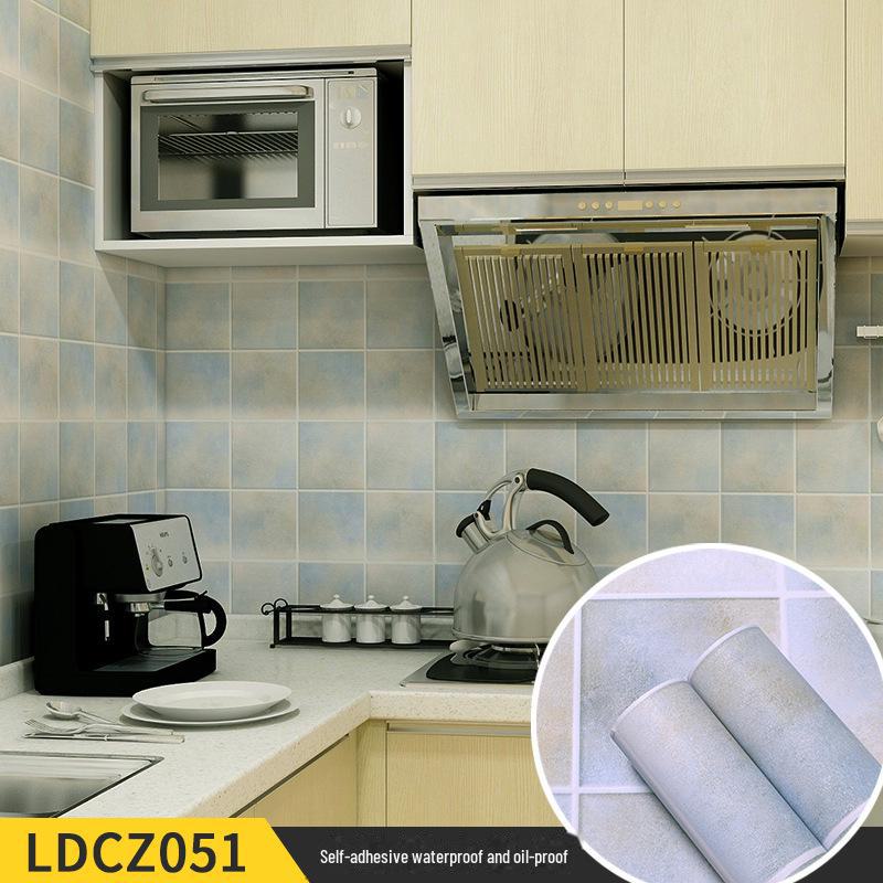 Waterproof Self-Adhesive Imitation Tile Wallpaper Sticker for Living Room, Kitchen, Bathroom