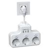 Compactly European Power Strips Electrical Outlet With 3Outlets And USB /Type C Port For Fast Charging At Homes Office