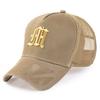 M logo full mesh breathable high-top plus size baseball cap fashion face small large head circumference hat for men