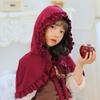 Little Red Riding Hood Shawl Match Girl Pastoral Girl Cinderella Children's Clothing Halloween Cape Christmas