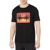 HUGO Herren Tropical Sunset Logo Baumwolle Kurzarm T-Shirt
