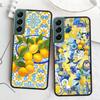 Mediterranes Zitronen Handyhülle Für Samsung Galaxy S22 S25 Ultra S21 S10 Plus S26 Edge S20 S23 S24 FE Cover Silikon Weich TPU