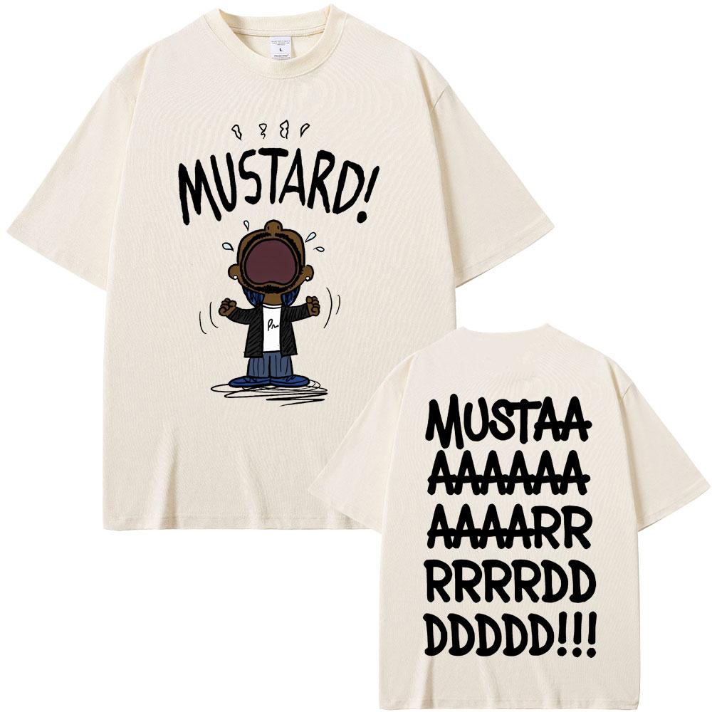 

Rapper Kendrick Lamar Not Like Us Mustard Funny Print T-shirts Men Women Hip Hop Popular Music T-shirt Men s Oversized T Shirts M