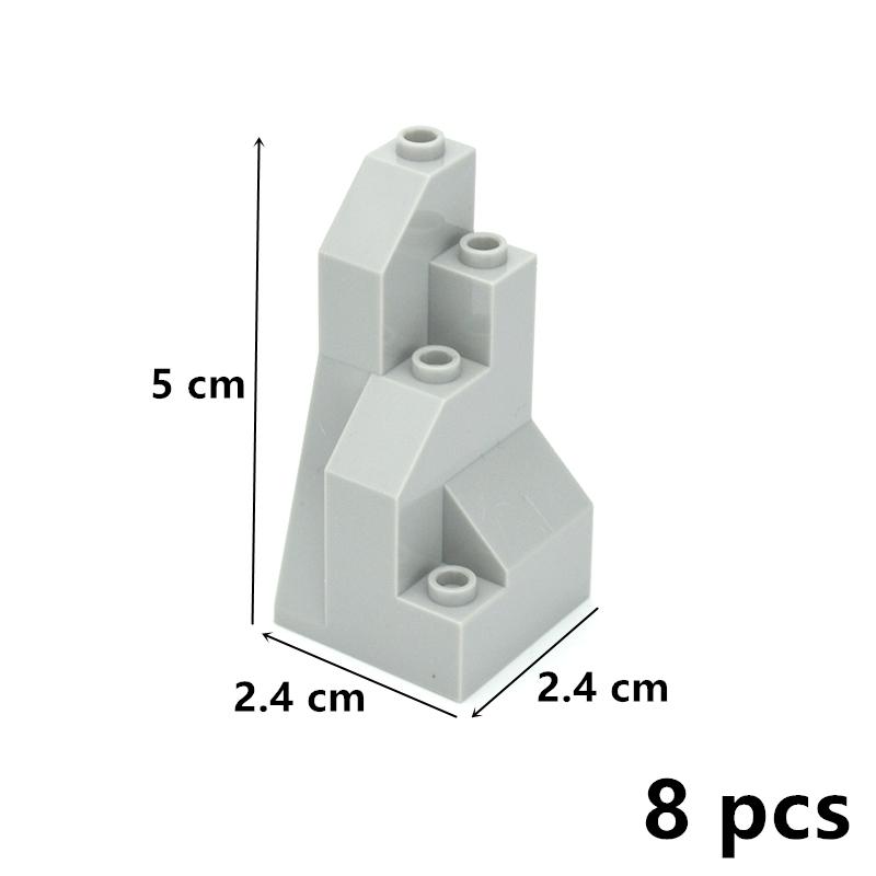Assemble Particles 6082 6083 23996 47847 Moc Rock Panel City Street View DIY Enlighten Building Blocks Compatible With Brand