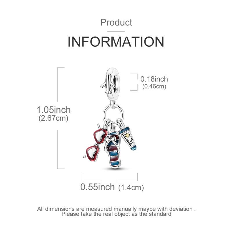 Kupfer Sommer Ozean Strand Krabbe Fisch Anhänger Perlen Passen Original Armband DIY Schmuck Anhänger Dangle Geschenk für Frau