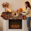 Halloween-Kamin-Schal mit Zackensaum Landhausstil Gruselige Kamin-Dekoration Herbst-Wohnkultur