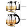 0.7L/ 1.5L Heat Resistant Kitchen Supplies Tea For Teapots Home Garden Kitchen,Dining Bar Teaware Tea Glass Teapot Tea Kettle