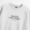 Seupeullaesikodeu Heavy Crew Neck Sweatshirt Melange White - Black