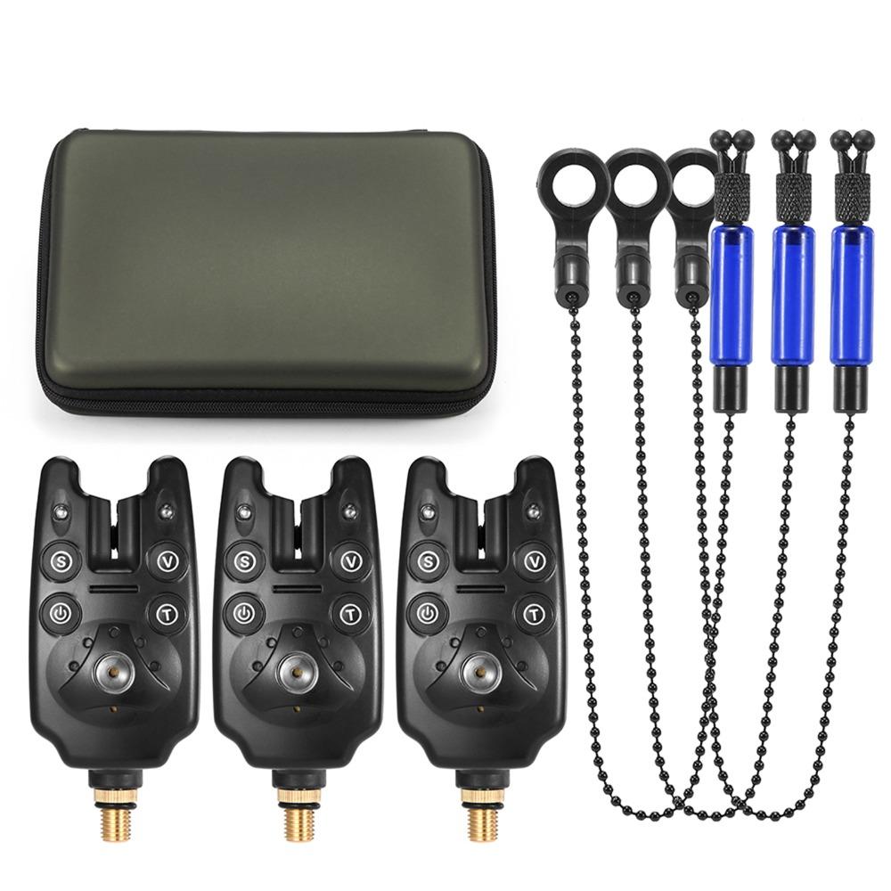 Adjustable Volume Fishing Alarm Kit Chain Alert Hanger Set  for Fishing Enthusiasts