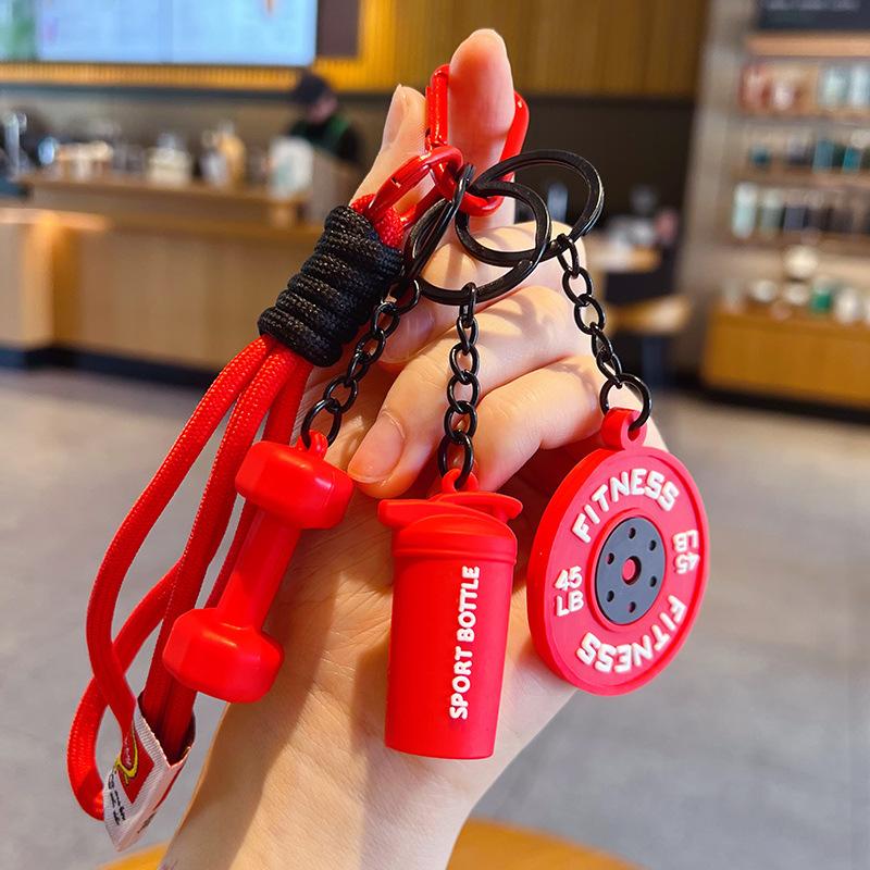 Portachiavi Manubrio Portachiavi Manubrio in Silicone Regali per Palestra Per Amanti della Palestra Regalo per Personal Trainer Ciondolo per Zaino Chiave Auto