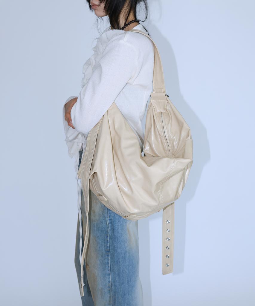 Teensy Hollow Drape Belted Hobo Bag (Butter)