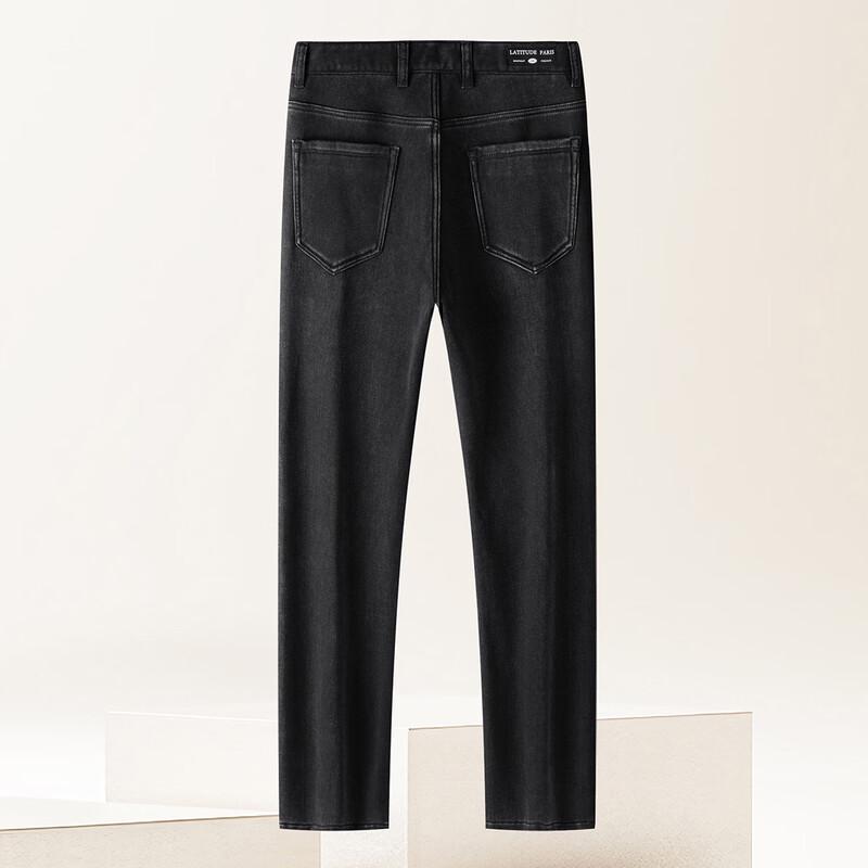 Montagut Men's Fleece-Lined Stretch Straight-Leg Jeans