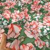 100x150cm Micro-transparent Floral Pearl Chiffon Fabric for Clothes Dress Shirt Diy Sewing Flower Printed Cloth Soft