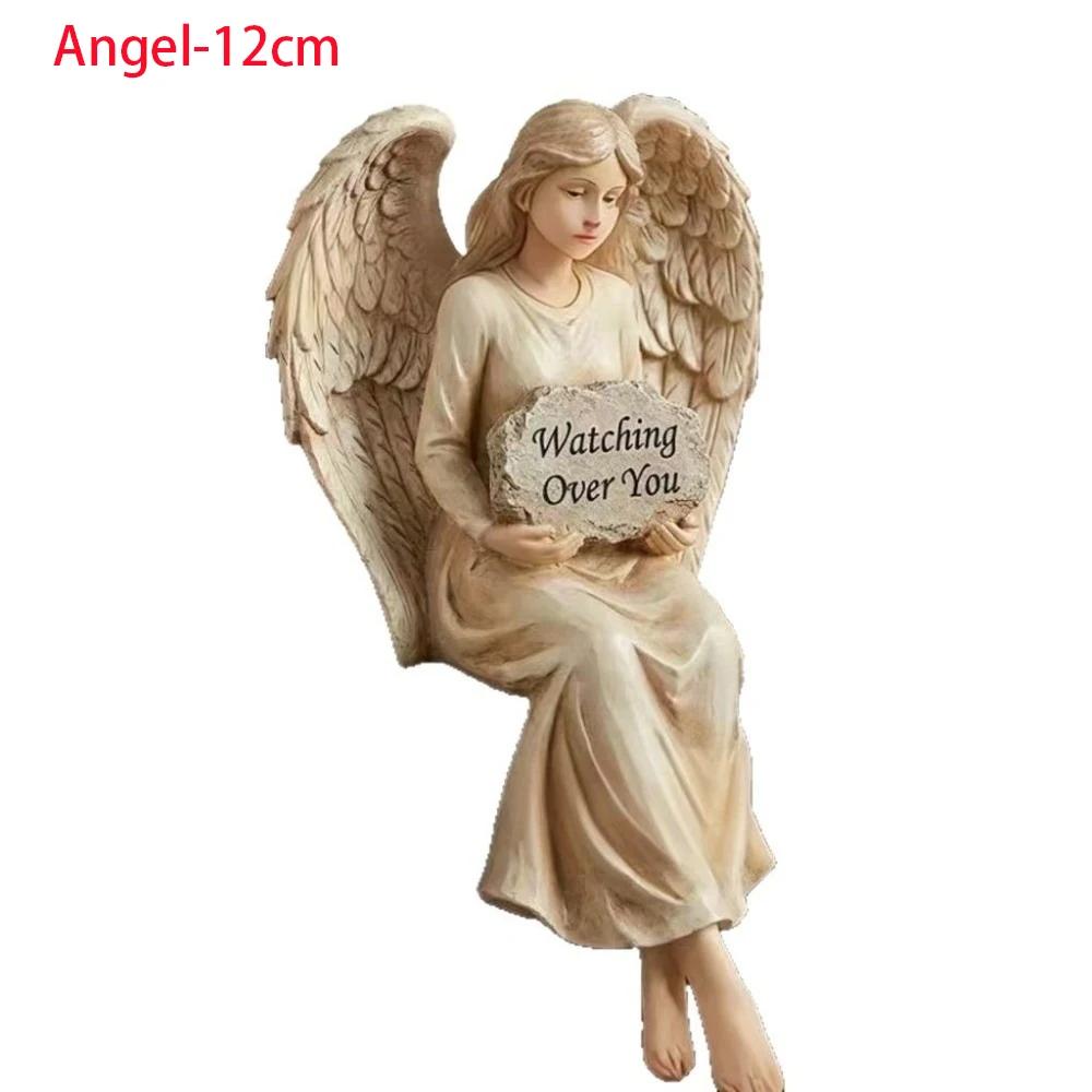 Sitting Design Jesus Resin Figurine Resin Material Desk Companion Virgin Mary Statue I Am With You Always Sign Religious Statue