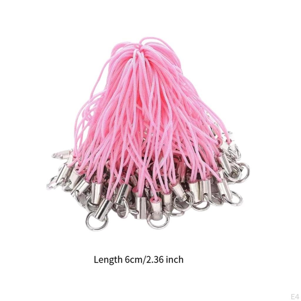 100 Pieces Mobile Phone Dangle Straps Lanyards Practical DIY Accessories Rope for