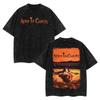 Retro Vintage Koszulka Alice in Chains z grafiką listy utworów z albumu Dirt Koszulka Unisex z bawełny z efektem sprania kwasem Klasyczny Grunge lat 90.