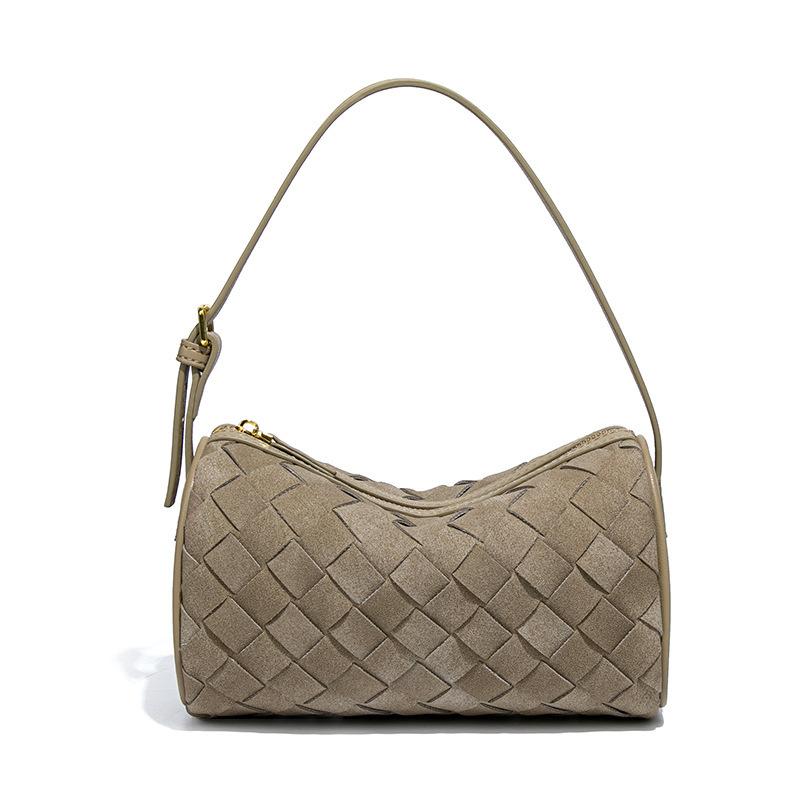 

New matte cylinder bag original design shoulder crossbody pillow bag solid color fashion trend handbag 18*10*12CM