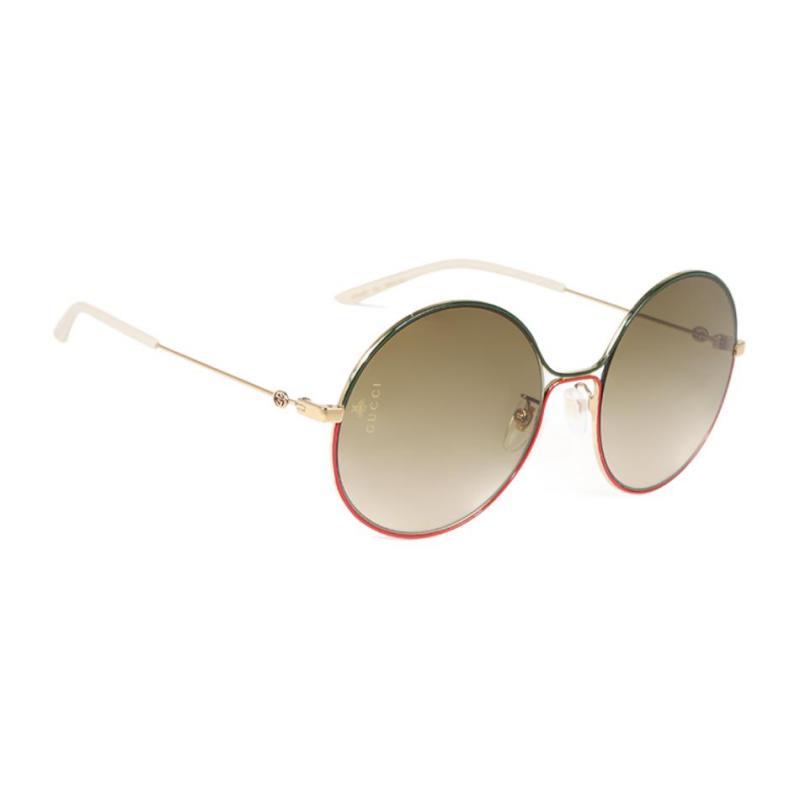 GUCCI Metal Round Vintage Tea Lenses Sunglasses Sunglasses Women's