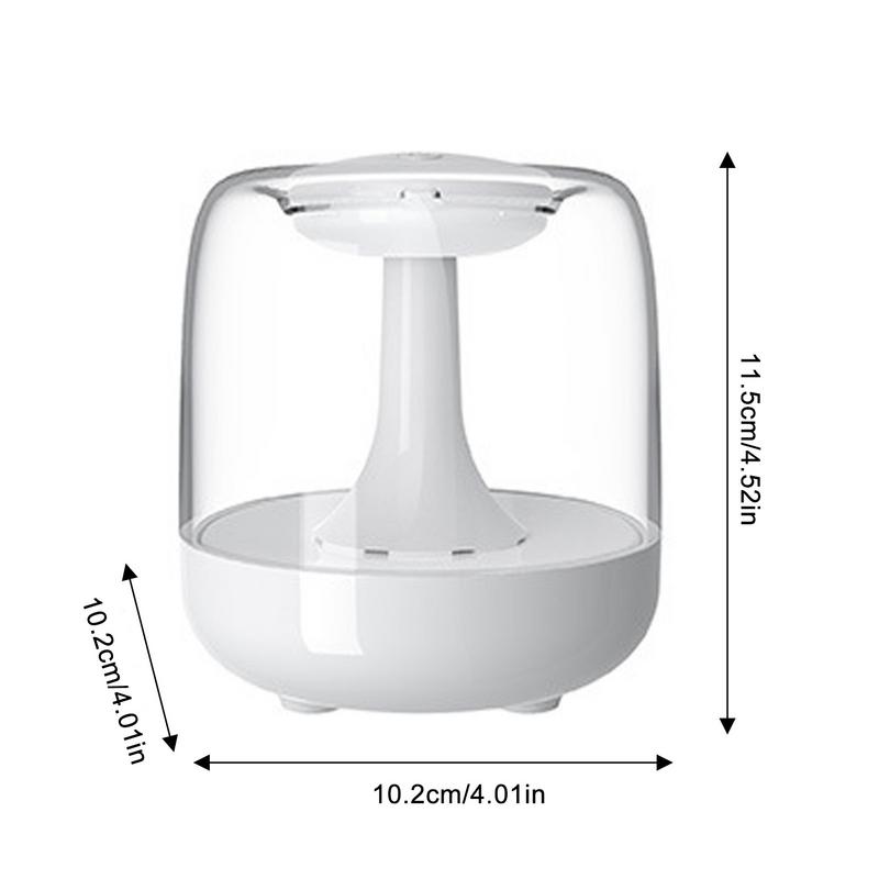 Small Humidifiers For Bedroom Portable 650ml Cool Mist Quiet Humidifier Rechargeable Home Freshener With Colorful Night Light