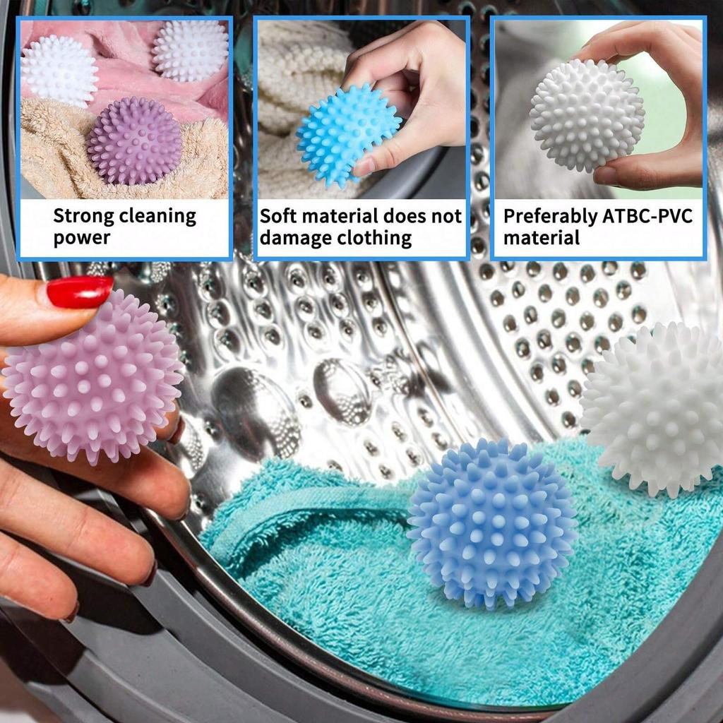 5/10Pcs Laundry Balls PVC Anti-Winding Laundry Balls Drying Cleaning Ball Reusable Household Washing Machine Clothes Softener
