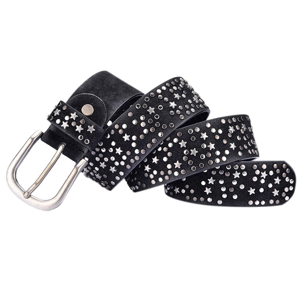 Women Fashion Rivet Design Wide Belt Cool Waist Decoration as Perfect Gift