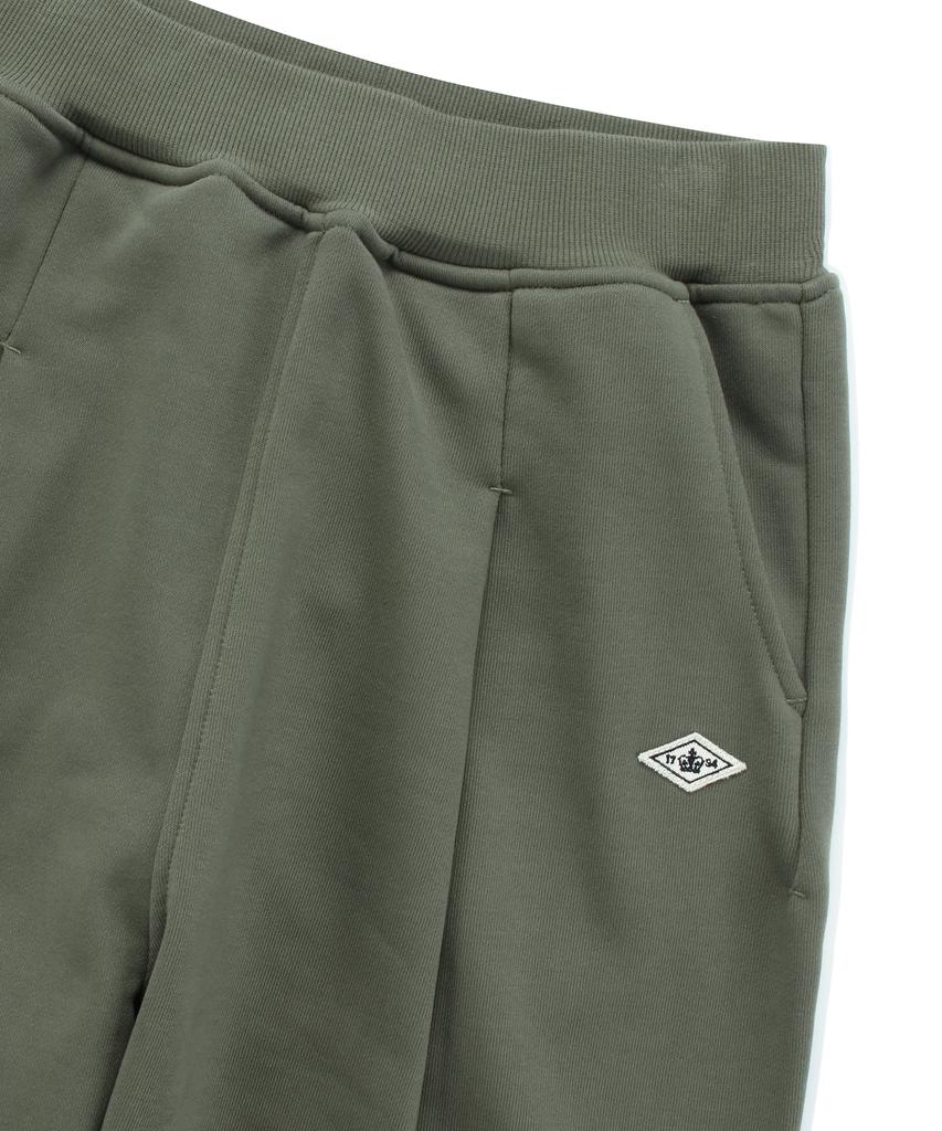 COLUMBIA UNIVERSITY 1754 Crown Wide Fit Pintuck Sweat Pants Khaki